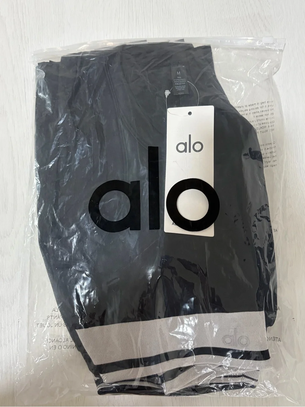 Alo yoga black short skirt with top